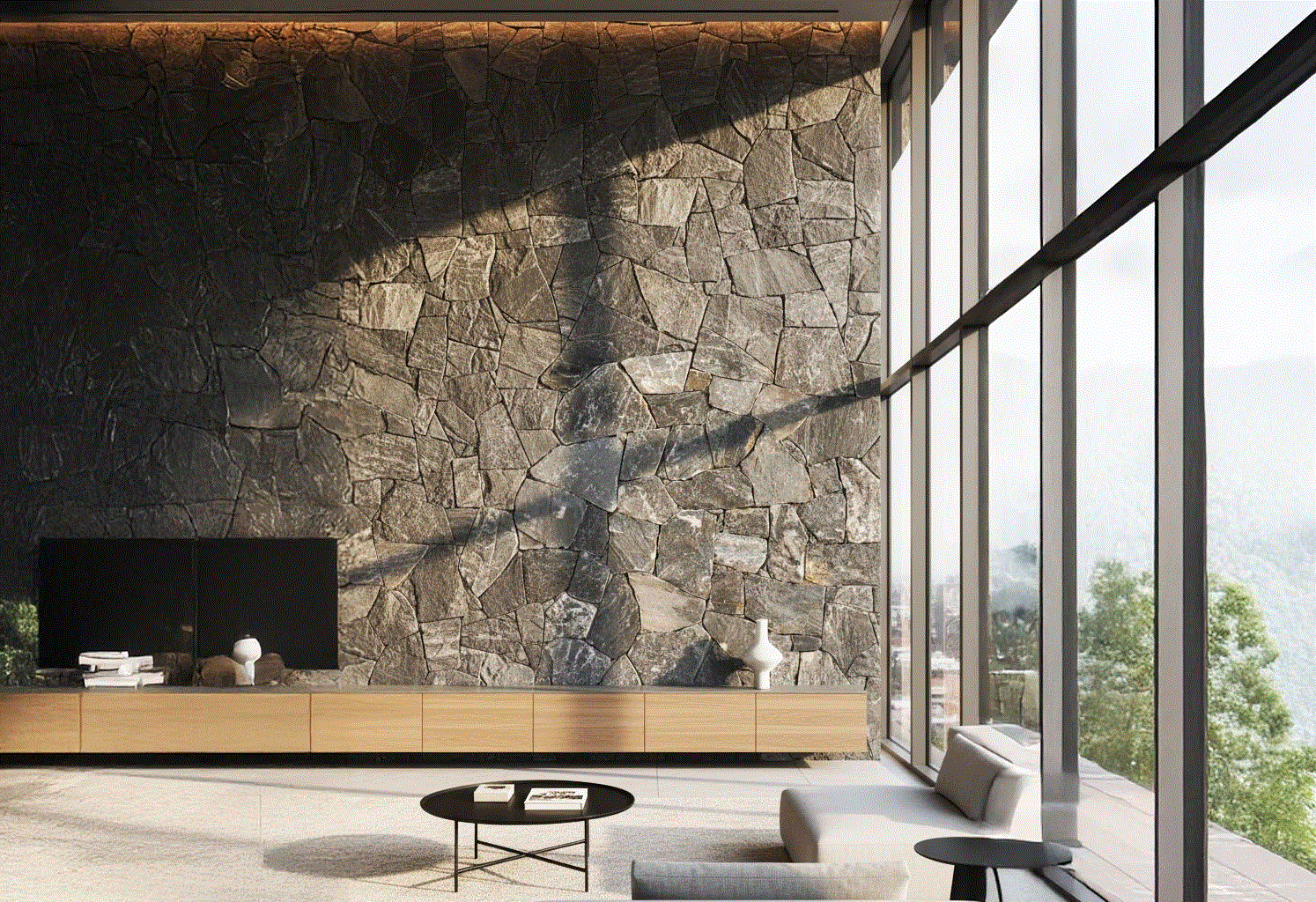 Smokey Mountain Rock Face by ErthCoverings