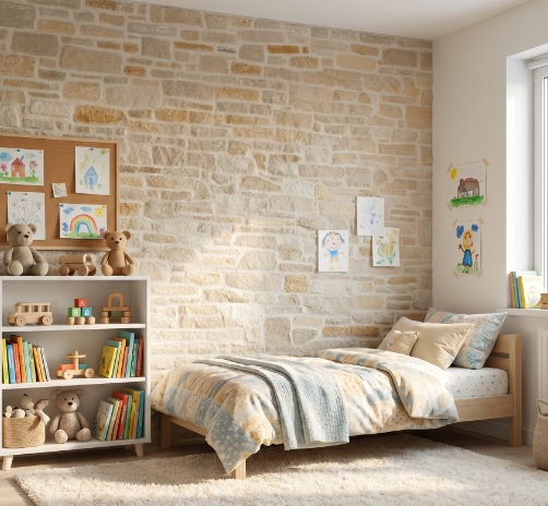 Can a Kids’ Room Have a Stone Wall.
